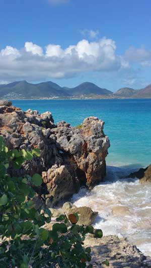 Tintamarre Island with St. Martin in the background.