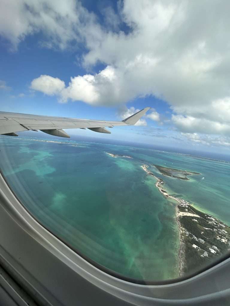 Abaco Sea from Airplane