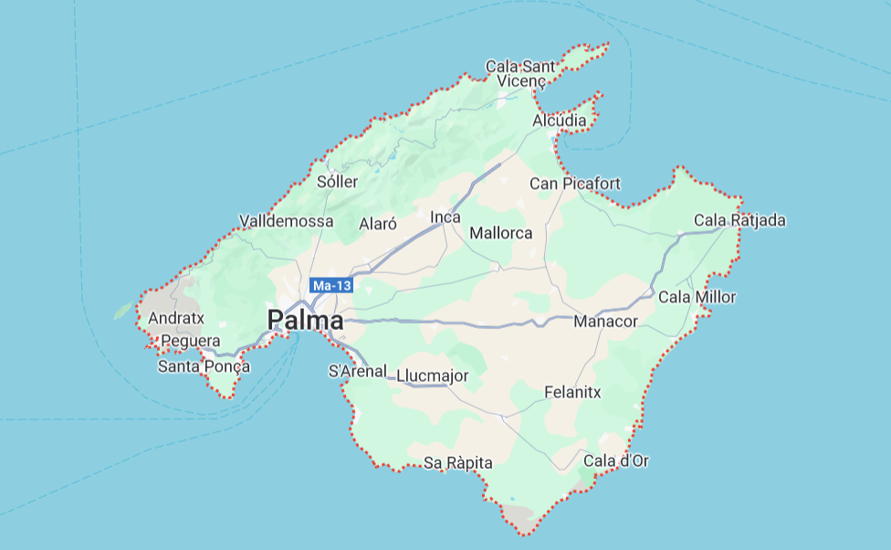 Mallorca, Spain The Largest of the Balearic Islands in the Mediterranean